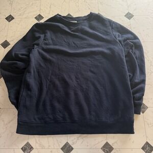 Wondershop Navy Blue Crewneck Sweatshirt Womens Medium Minimalist